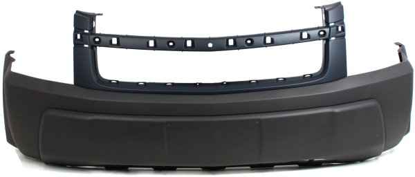 Front Bumper Cover for Chevrolet Equinox 2005-2006 LS Model, Primed (Ready to Paint), Without Fog Light Holes, Replacement