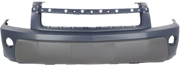 Front Bumper Cover for Chevrolet Equinox 2005-2006 Primed (Ready to Paint), LS with Fog Light Holes, LT Models, Replacement