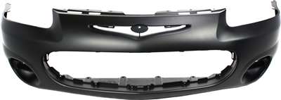 Front Bumper Cover for Chrysler Sebring 2001-2003 Convertible, Primed (Ready to Paint), without Fog Light Holes, Replacement