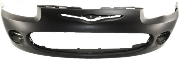 Front Bumper Cover for Chrysler Sebring 2001-2003, Primed (Ready to Paint), Sedan, Without Fog Light Holes, Replacement