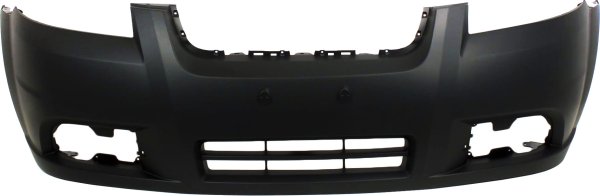 Front Bumper Cover for Chevrolet Aveo 2007-2011, Primed (Ready to Paint), w/ Fog Light Holes, Replacement