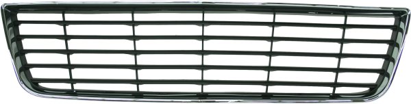 Front Bumper Grille for Chevrolet Impala 2006-2011, Chrome Shell/Dark Gray Insert, Excludes SS Model, Replacement