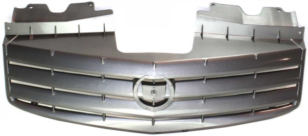 Primed (Ready to Paint) Grille Shell and Insert for 2003-2007 Cadillac CTS, Excluding V Model, Replacement