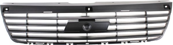 Front Bumper Grille for 2006-2008 Malibu, Upper, Black Shell and Insert, Designed for LS, LT, LTZ and Classic Models, Replacement