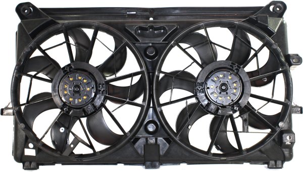 Radiator Fan Assembly for GMC Sierra/Chevrolet Silverado 2007-2013, Dual Fan, with Extra Duty Cooling, Replacement