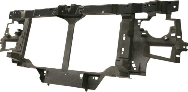 Radiator Support for Express/Savana Van, 2003-2021, Assembly, Black Plastic, Composite Headlight Type, with Chrome Grille, Fits 2018-2021, 6 Cylinder, Replacement