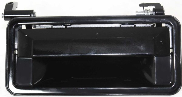 Exterior Front Door Handle for Chevrolet Corsica 1987-1996, Oldsmobile Cutlass Supreme 1990-1997, Right (Passenger) Side, Smooth Black, Without Keyhole, Replacement