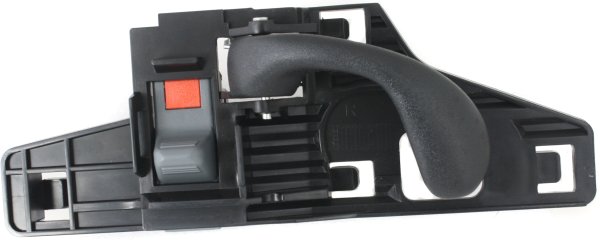 Front Interior Door Handle for Chevrolet S10 1999-2004 / Blazer 1999-2005, Right (Passenger), Textured Black, with Black Lever, without Case, Replacement