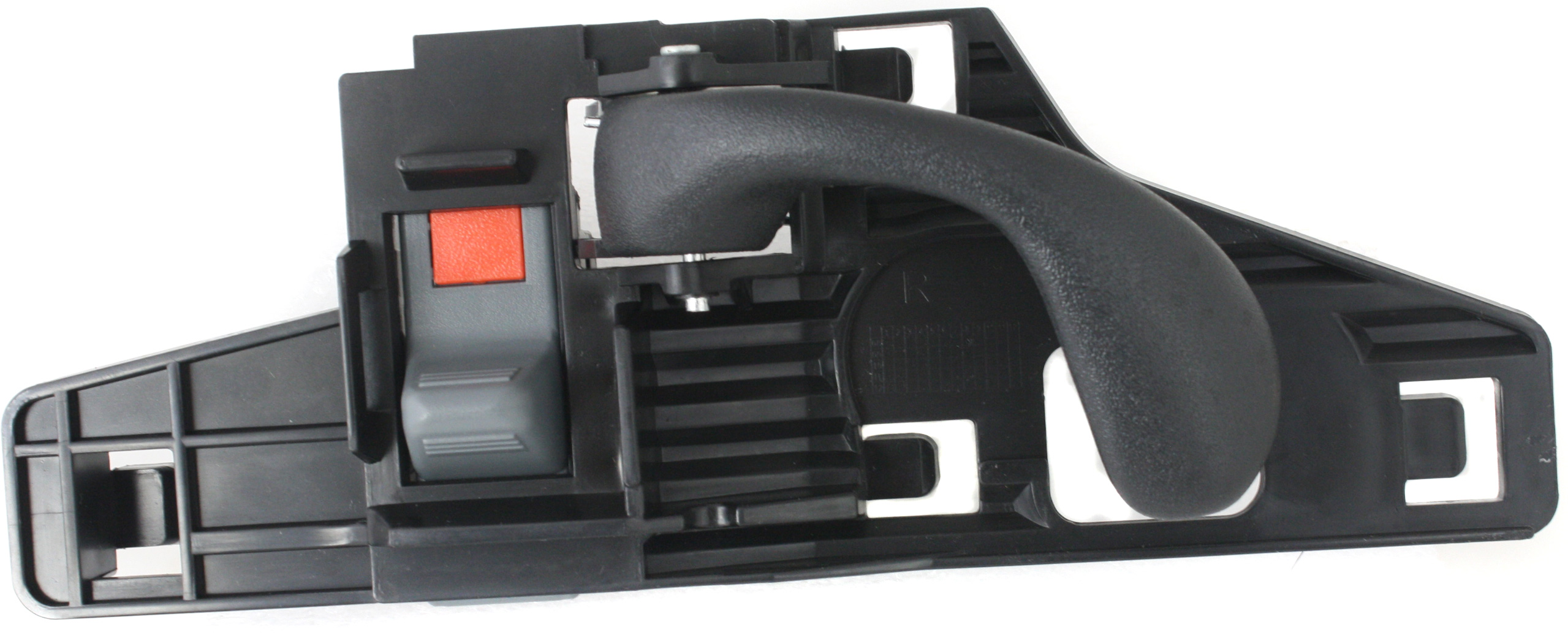 Front Interior Door Handle for Chevrolet S10 1999-2004 / Blazer 1999-2005, Right (Passenger), Textured Black, with Black Lever, without Case, Replacement