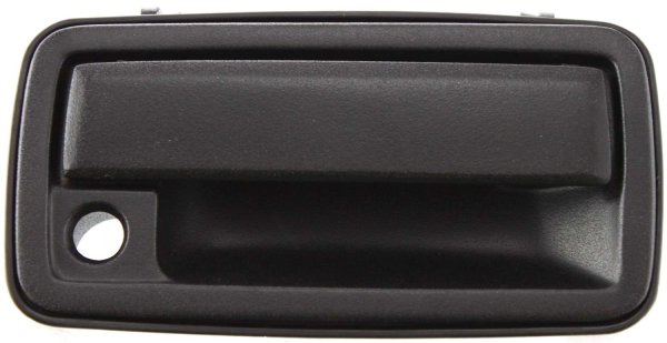 Front Exterior Door Handle for GMC Sonoma (1994-2004), Chevrolet Blazer (1995-2005), Right (Passenger), Textured Black with Keyhole, Metal, Replacement