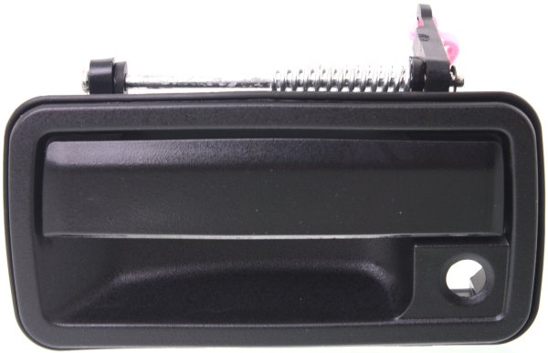 Front Exterior Door Handle for GMC Sonoma (1994-2004)/Chevrolet Blazer (1995-2005), Textured Black, Left (Driver), with Keyhole, Metal, Replacement
