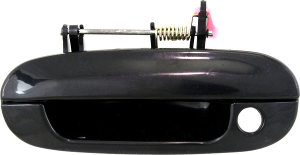Front Exterior Door Handle for Chevrolet Trailblazer/GMC Envoy 2002-2009, Left (Driver), Smooth Black with Keyhole, Replacement