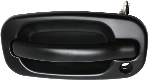 Front Exterior Door Handle for Chevrolet Silverado/GMC Sierra 1999-2006, Left (Driver), Smooth Black, with Keyhole, Includes 2007 Classic, Replacement