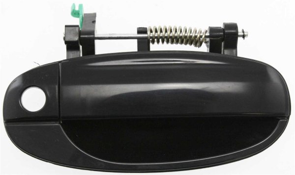 Front Exterior Door Handle Assembly for Chevrolet Aveo 2004-2006/Aveo5 2009-2011, Right (Passenger), Smooth Black, Replacement