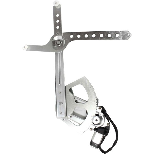 Front Window Regulator for Chevrolet C/K Full Size Pick Up 1988-2000, Left (Driver), Power with Motor, Replacement