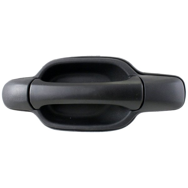 Rear Exterior Door Handle for GMC Canyon / Chevrolet Colorado 2004-2012, Left (Driver), Textured Black Plastic, Replacement