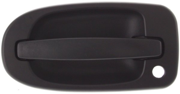 Exterior Rear Door Handle for Oldsmobile Silhouette/Chevrolet Venture 1997-2004, Left (Driver) Side Sliding Door, Textured Black with Keyhole, Replacement