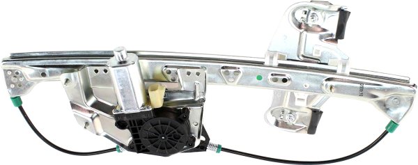 Power Rear Window Regulator with Motor for Cadillac Deville Sedan, Left (Driver) Side, 2000-2005, Replacement