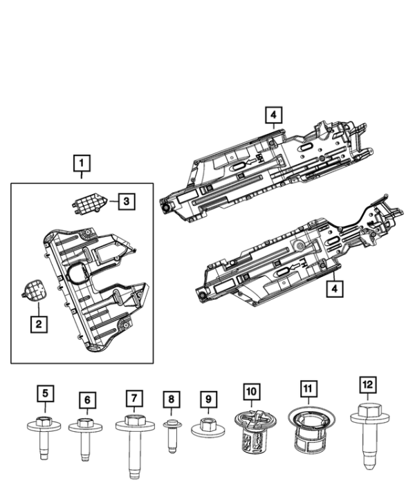 2019 - 2023 Jeep Cherokee Lower Engine Cover
