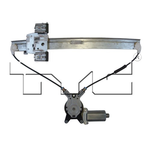 Front Left (Driver) Door Glass Regulator and Power Window Motor Assembly for 2005 - 2011 Dodge Dakota,  55359567AC, Replacement