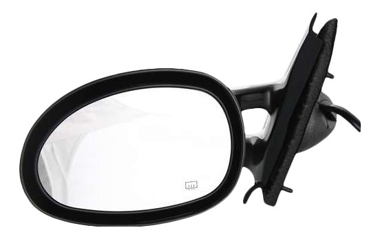 Power Mirror for 1995-2000 Breeze/Cirrus/Stratus, Left (Driver) Side, Non-Folding, Heated, Paintable, Replacement