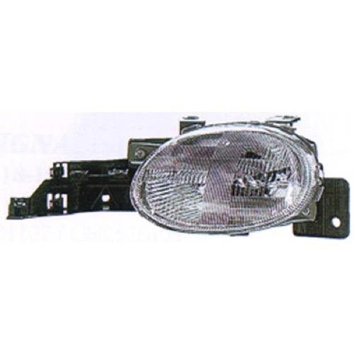 Left (Driver) Headlight Assembly for 1995 - 1999 Plymouth Neon, Front Replacement Housing / Lens / Cover, Without Bulb; Composite;  4761449AB, Replacement