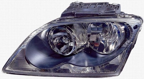 Left Driver Halogen Headlight Assembly for 2004 - 2006 Chrysler Pacifica, Front Replacement Housing Lens Cover, without Projector Type, Composite,  4857851AE