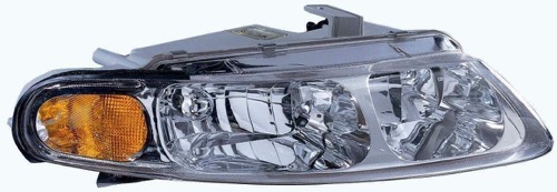 Right (Passenger) Headlight Assembly for 1997 - 2000 Chrysler Sebring, Front Headlight Assembly Replacement Housing/Lens/Cover, 2 Door; Coupe, Composite,  MR485678, Replacement