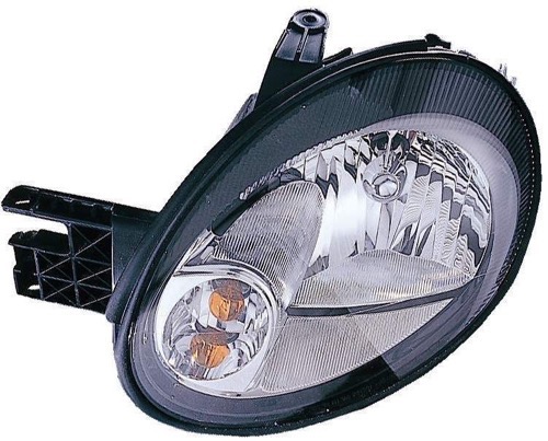 Right (Passenger) Headlight Assembly for 2003 - 2004 Dodge Neon, Front Replacement Housing/Lens/Cover without Headlight Level System, Code LMB, until 5/12/03, Composite,  5303550AI