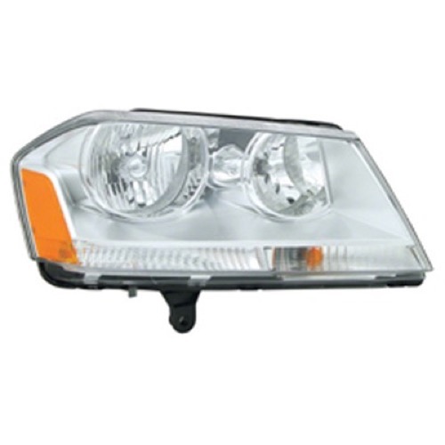 Right (Passenger) Front Headlight Assembly for 2008 - 2014 Dodge Avenger, SE, SE Canada Value Package, SXT, SXT Plus - Replacement Housing, Lens, Cover, Composite,  5116342AD, Replacement