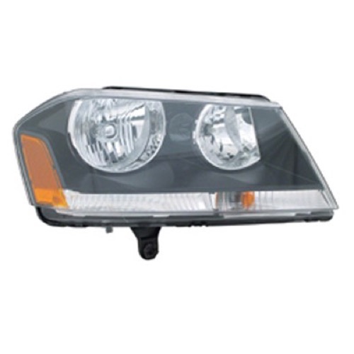 Right (Passenger) Headlight Assembly for 2008 - 2014 Dodge Avenger, Front Headlight Assembly Replacement Housing / Lens / Cover, R/T Model, Composite,  5303744AD Replacement