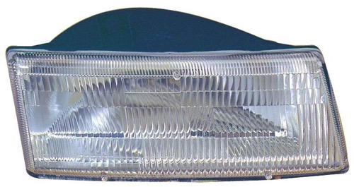 Front Left (Driver) Headlight Assembly Lens/Housing for 1991 - 1995 Dodge Caravan, with Composite Headlights,  4451731 Replacement