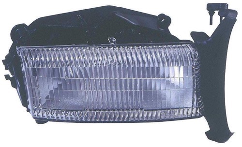 Front Headlight Assembly Replacement for 1997-2004 Dodge Dakota, Right (Passenger) Side Cover, Lens, Housing, 55055170AE, Replacement