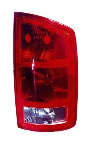 Right (Passenger) Rear Tail Light Assembly for 2002 - 2006 Dodge Ram 1500, Late Design, Without Bulbs or Sockets,  55077348AF, Replacement