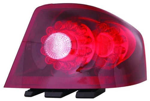 Right (Passenger) Rear Tail Light Assembly Housing / Lens / Cover for 2011 - 2014 Dodge Avenger, LED, Includes Lens,  5182522AG, Replacement