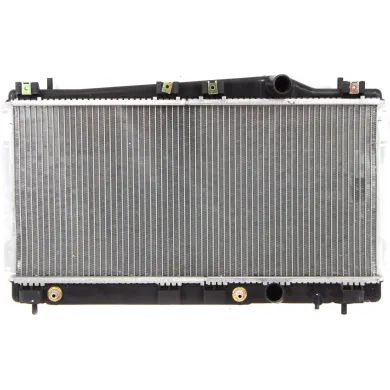 Radiator Assembly for 1995 - 1999 Dodge Neon, with Air Conditioning, Mexico Built,  4546902, Replacement, Mounting Tabs Side Rail