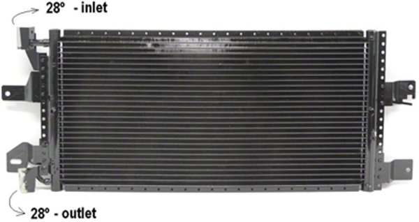 A/C Condenser for 2007 - 2017 Jeep Compass, Type 2, with Off Road Package,  68004296AA, Replacement