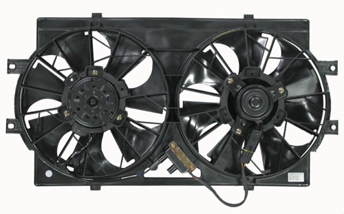 Radiator Cooling Fan Assembly for 1993 - 1997 Dodge Intrepid, Dual Fan Assembly, 4596212, Replacement
