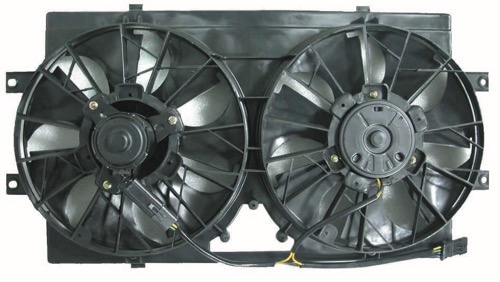 Radiator Cooling Fan Assembly for 1995 - 2000 Dodge Stratus, 2.5L V6 Engine, Dual Fan Assembly,  CH3115112, Stamped 4595782 or 4662598, Replacement