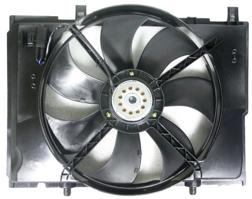 Radiator Cooling Fan Assembly for 2004 - 2005 Chrysler Crossfire, Includes Motor, Blade, Shroud,  CH3115138, Replacement
