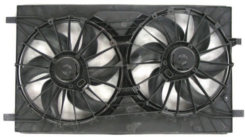 Radiator Cooling Fan Assembly for 2007-2017 Chrysler Sebring, Dual Fan Assembly, Replacement  68031872AA-PFM