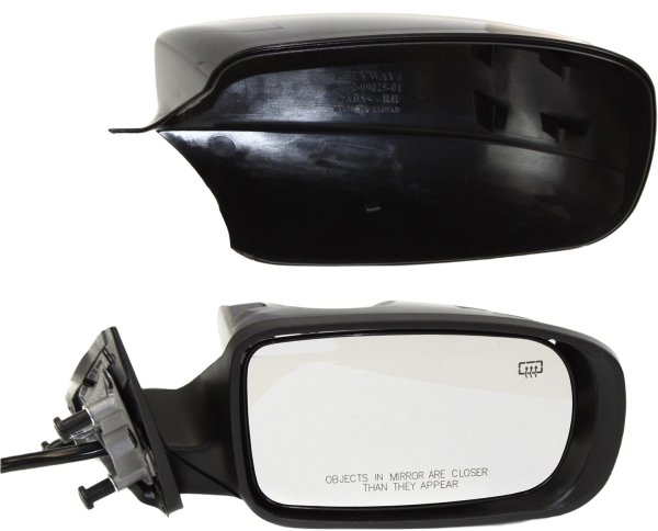 Power Mirror for Chrysler 300, 2011-2020, Right (Passenger) Side, Manual Folding, Heated, Paintable, Without Memory, Replacement