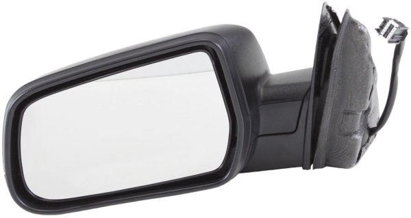 Power Mirror for Chevrolet Equinox/GMC Terrain 2010-2017, Left (Driver), Manual Folding, Non-Heated, Textured, Without Blind Spot Feature and Memory, Replacement