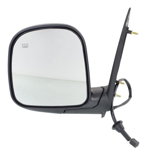 Power Mirror for GMC Express/Savana Van 1996-2002, Left (Driver), Non-Towing, Manual Folding, Heated, Paintable, Replacement
