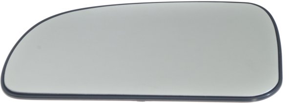 Mirror Glass for Chevrolet Trailblazer 2002-2009, Left (Driver), Heated, without Signal and Blind Spot Detection, with Backing Plate, Replacement