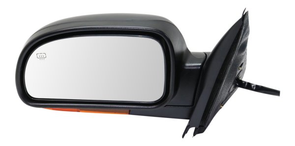 Power Mirror for Chevrolet Trailblazer 2004-2007, Left (Driver), Manual Folding, Heated, Paintable, with Memory and Signal Light, Replacement