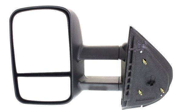 Towing Mirror for Chevrolet Silverado 2007-2013/Suburban 2007-2014, Left (Driver), Manual Adjust, Manual Folding, Non-Heated, Textured, Without Memory, Puddle Light, and Signal Light, Replacement