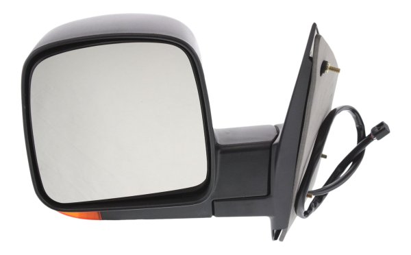 Power Mirror for 2003-2007 GM Express/Savana Van, Left (Driver) Side, Non-Towing, Manual Folding, Heated, Textured, Standard Type, with Signal Light, Replacement