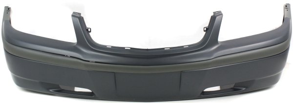 Front Bumper Cover for Chevrolet Impala 2000-2005 (Base Model), Primed (Ready to Paint), without Appearance Package, with Body Side Molding, Replacement