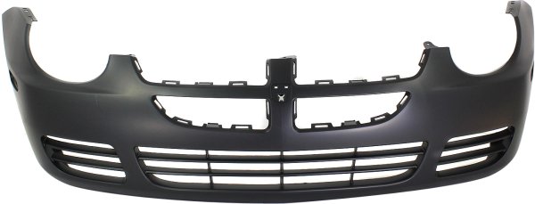 Front Bumper Cover for Dodge Neon 2003-2005, Primed (Ready to Paint), without Fog Light Holes, Excludes SRT-4 Model, Replacement